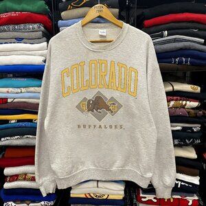 Vintage University of Colorado Buffaloes Football Sweatshirt, CU Buffs Shirt tee